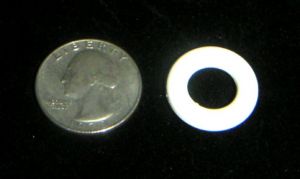 7/16" White Champion Bumper Post Ring